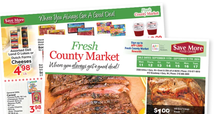 sneak peek of Fresh County Market circular