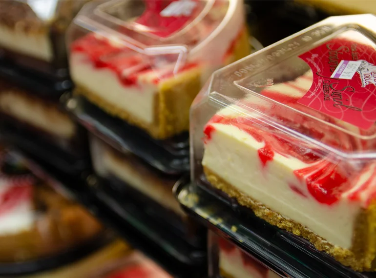 slice of cheese cake available at Fresh County Market