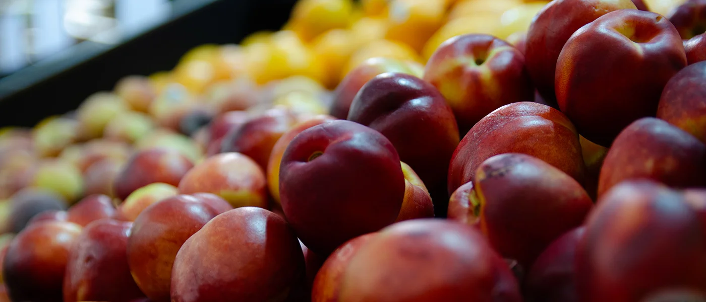 fresh peaches at Fresh County Market